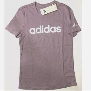 Women's Adidas Tee T Shirt Athletic Sports Active Wear Slim Fit Top XS
